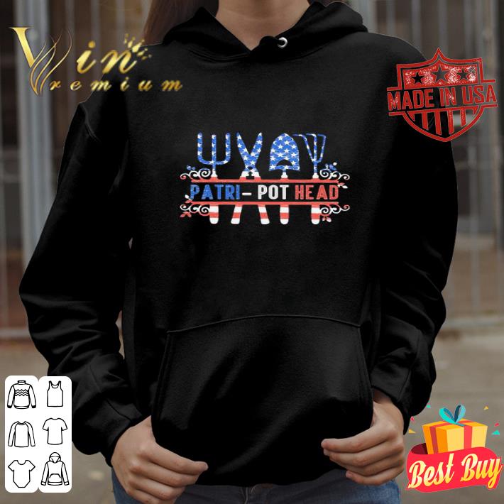 Gardening Patri-pot Head American Flag Independence Day shirt