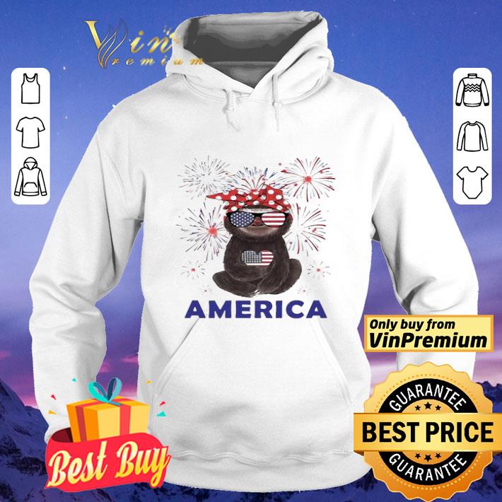 Sloth Independence Day America shirt