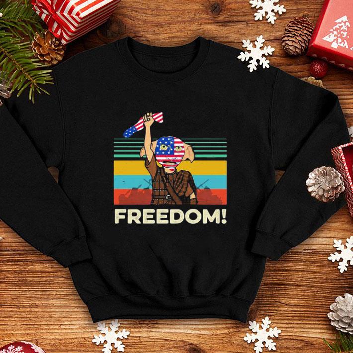 Vintage Dobby Harry Potter Freedom American Flag shirt 1 Vintage Dobby Harry Potter Freedom American Flag shirt