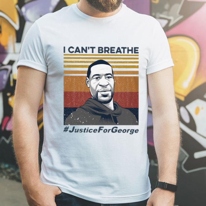 Vintage I Can’t Breathe #JusticeForGeorge shirt