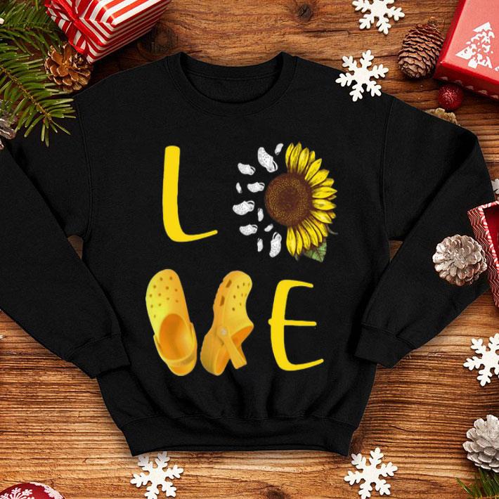 Love Croc Sunflower shirt 1 Love Croc Sunflower shirt