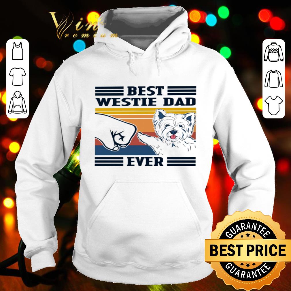 Vintage Best Westie Dad Ever Father's Day shirt