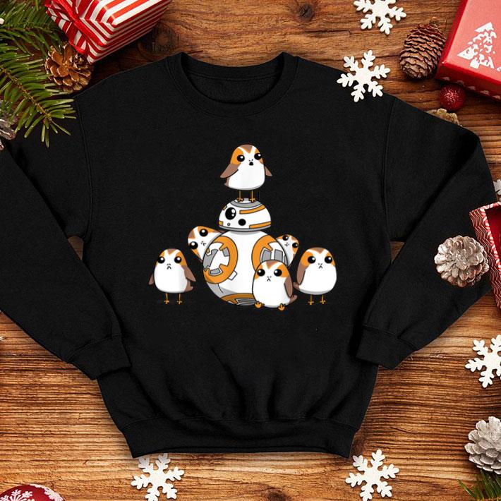 5e685ea3 star wars porgs having with bb 8 portrait shirt 4 - Star Wars Porgs Having With BB-8 Portrait Shirt