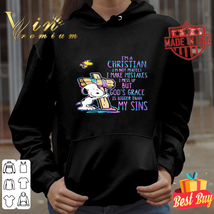 Snoopy I’m A Christian Im Not Perfect I Make Mistakes I Mess Up shirt