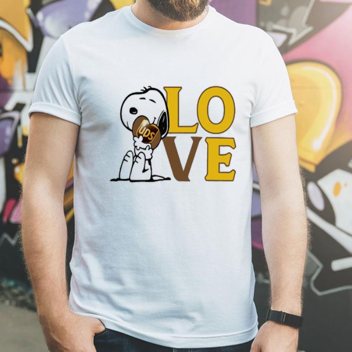 Snoopy Hug Heart Love United Parcel Service shirt