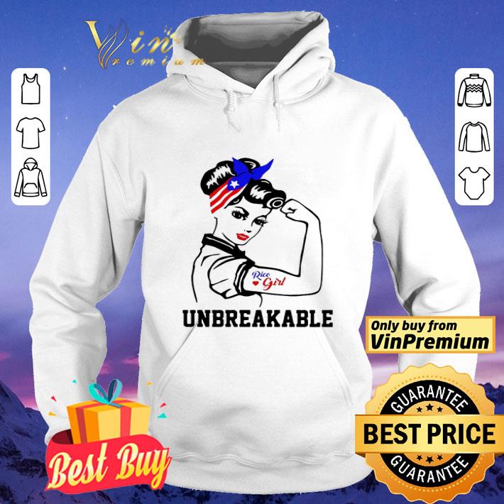 Strong woman rice girl unbreakable American flag veteran Independence Day shirt