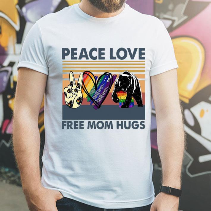 Vintage Bear Peace Love LGBT Free Mom Hugs shirt 8 Vintage Bear Peace Love LGBT Free Mom Hugs shirt