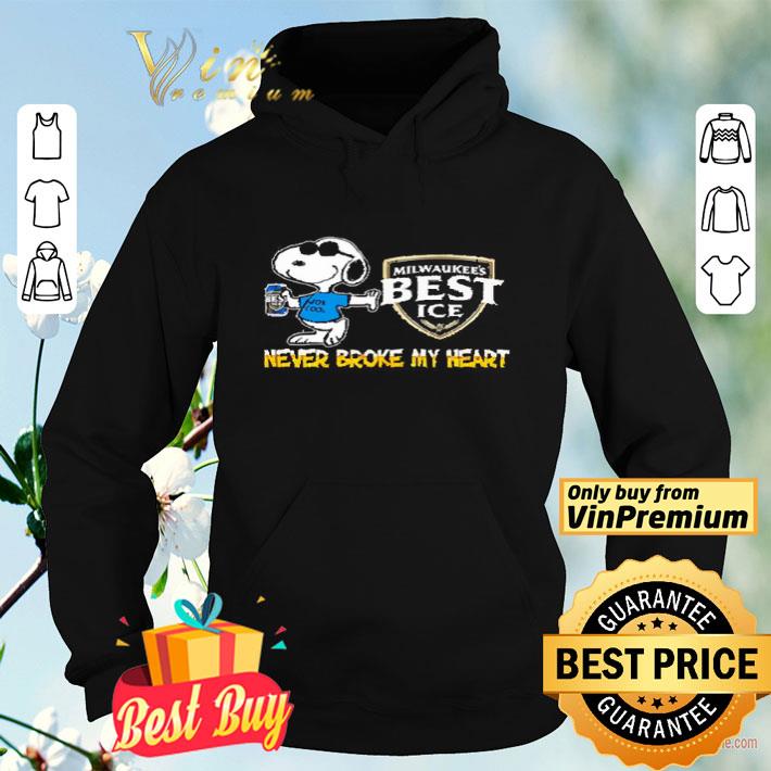 60976f10 snoopy milwaukee s best ice never block my heart shirt 4 - Snoopy Milwaukee’s Best Ice never block my heart shirt