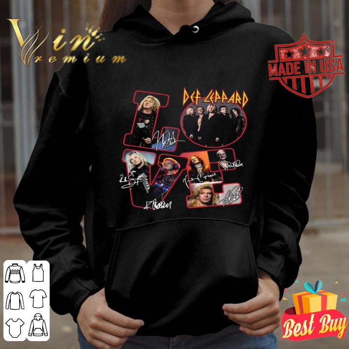 Love Def Leppard Band All Signature shirt