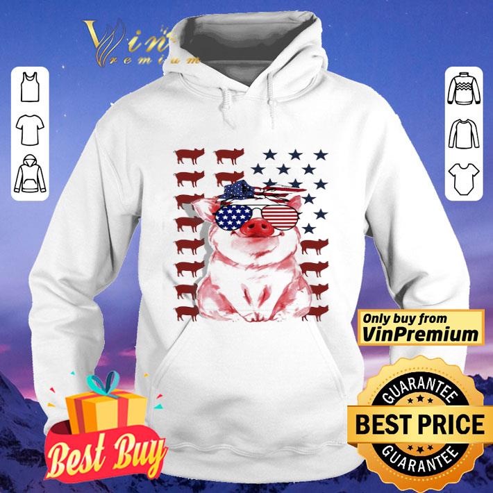 Pig American flag veteran Independence day shirt