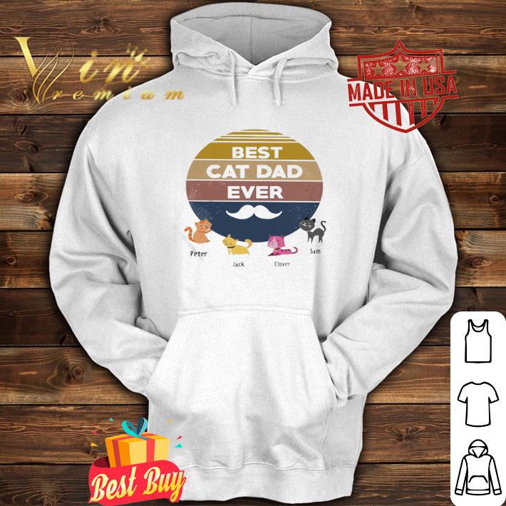 Beard Best Cat Dad Ever Peter Jack Clover Sam Father’s Day shirt