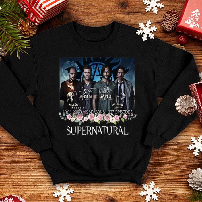 Supernatural 15 Seasons 327 Episodes 2005-2020 Signatures shirt