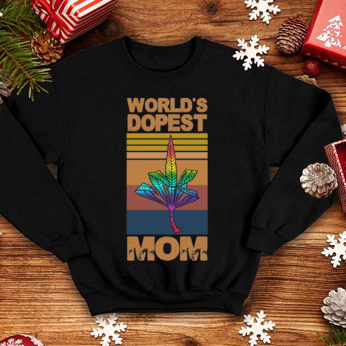 Vintage Weed Middle Finger World’s Dopest Mom shirt