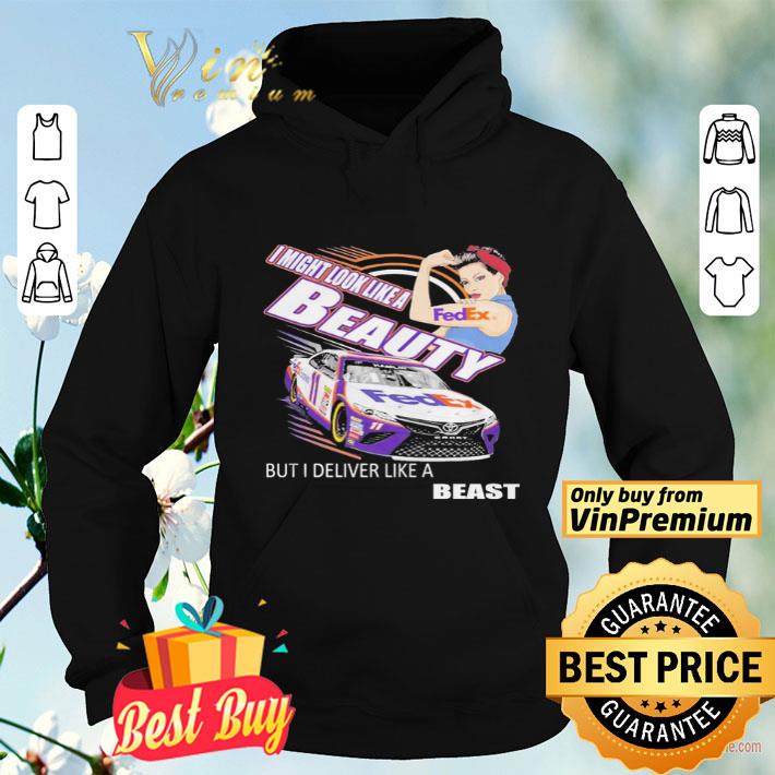 68910c53 fedex strong girl i might look like a beauty but i deliver like a beast shirt 4 - Fedex Strong girl i might look like a beauty but i deliver like a beast shirt