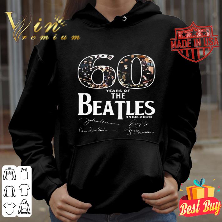 60 Years Of The Beatles Band 1960-2020 Members Signatures shirt