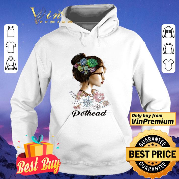 pothead girl flower shirt
