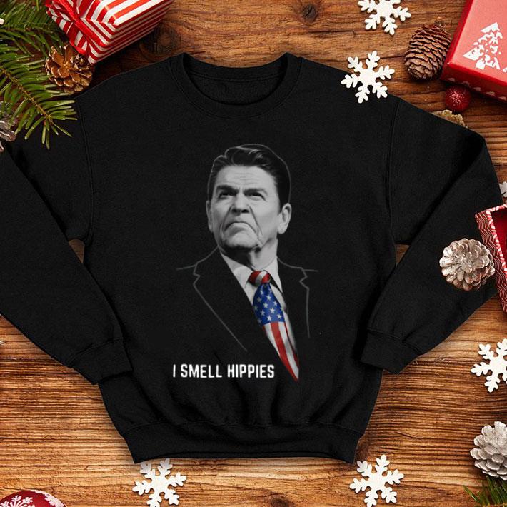 Ronald Reagan American Flag I Smell Hippies shirt 12 Ronald Reagan American Flag I Smell Hippies shirt
