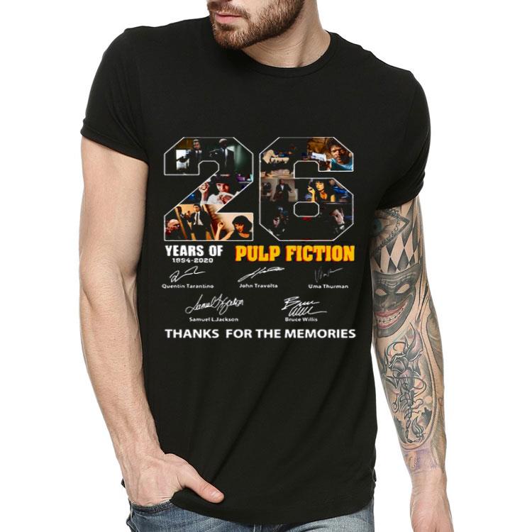 26 Years Of 1994 2020 Pulp Fiction Thank You For The Memories Signatures Shirt