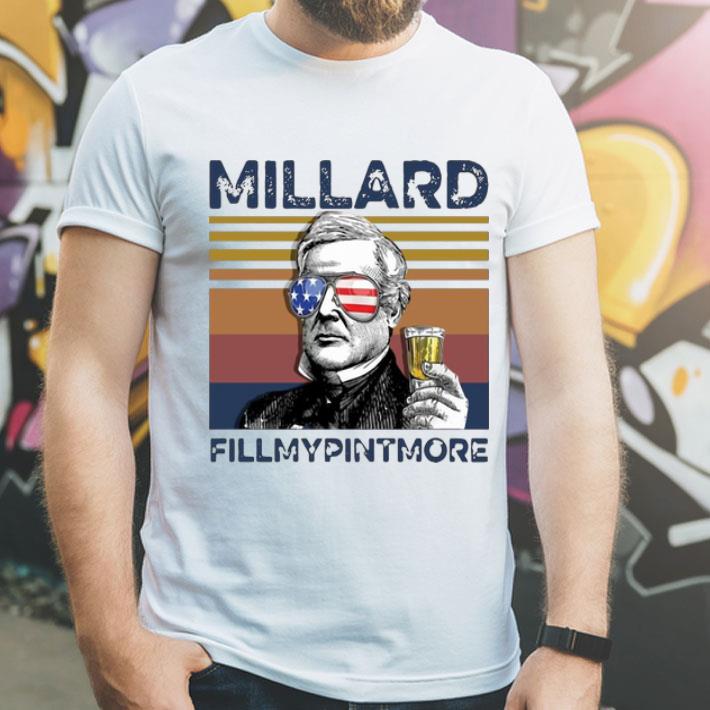 Vintage Millard Fillmypintmore Drink Beer American Flag shirt