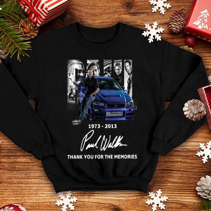 Paul Walker 1973-2013 Thank You For The Memories Signature shirt 1 Paul Walker 1973-2013 Thank You For The Memories Signature shirt
