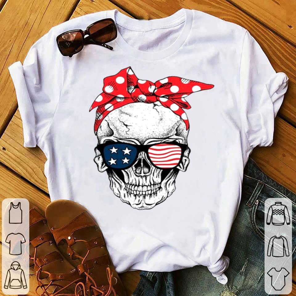 6e1a3e39 skull bandana sunglass american flag shirt 4 - Skull Bandana Sunglass American Flag Shirt