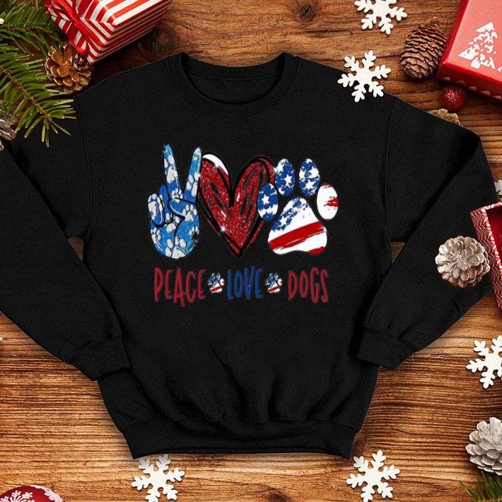 Peace Love Dogs American Flag Independence Day shirt 8 Peace Love Dogs American Flag Independence Day shirt