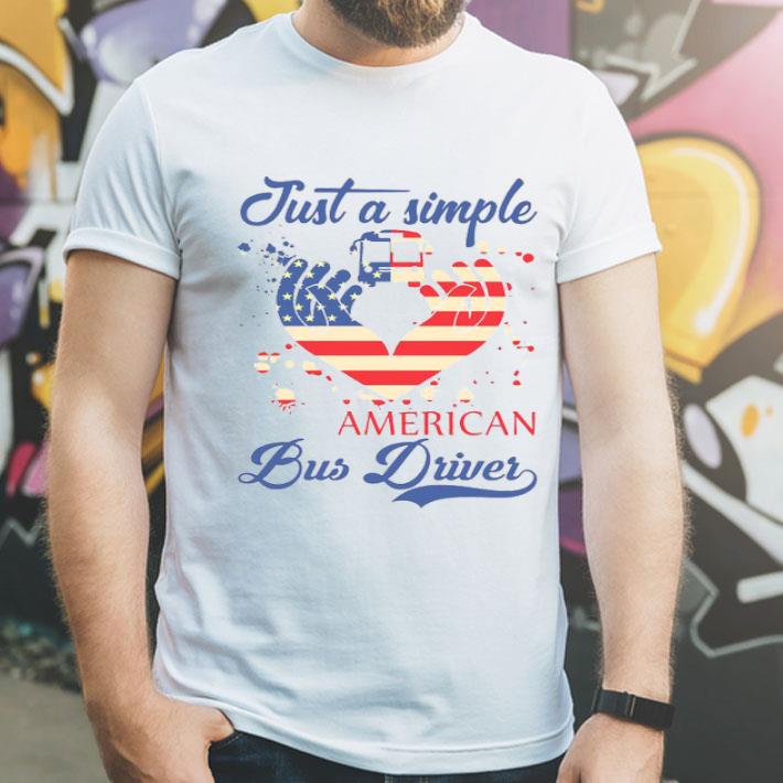 6ef2f911 just a simple american bus driver american flag shirt 4 - Just A Simple American Bus Driver American Flag Shirt