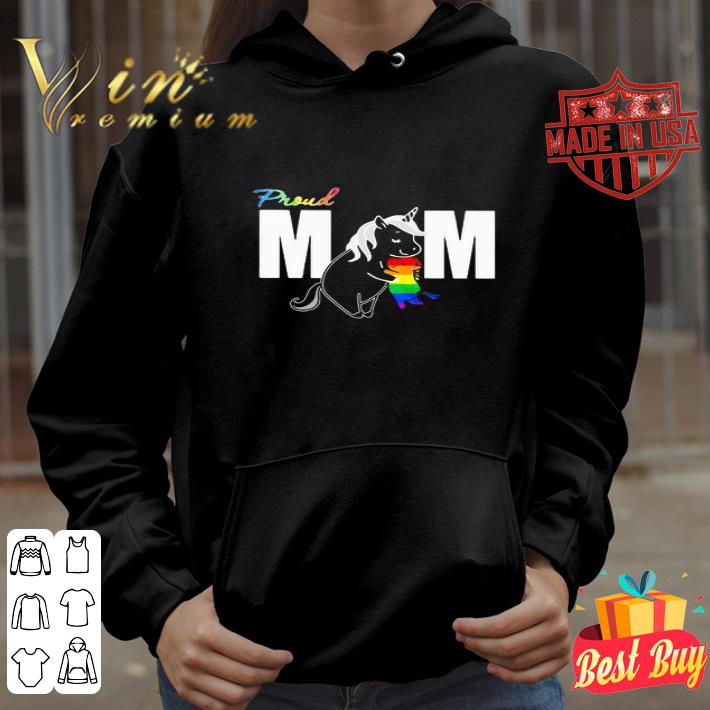 Unicorn proud mom LGBT mother's day shirt