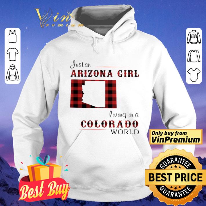 Just an arizona girl living in a colorado world map shirt