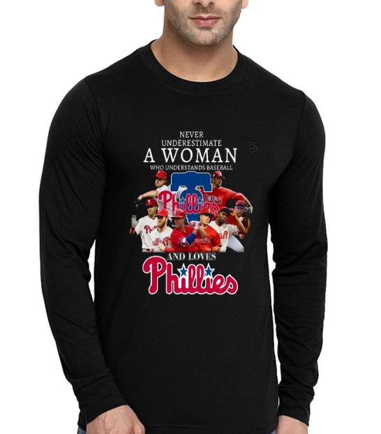 73f3ff35 never underestimate a woman who understands baseball and loves phillies shirt 4 - Never Underestimate A Woman Who Understands Baseball And Loves Phillies Shirt