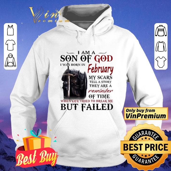 Templar Knight I Am Son Of God I was Born In February shirt