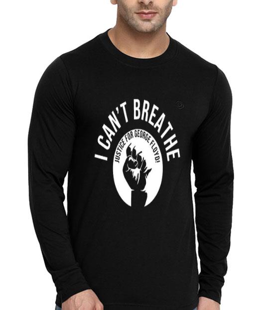 I Can’t Breathe Justice For George Floyd Hand Rise Shirt