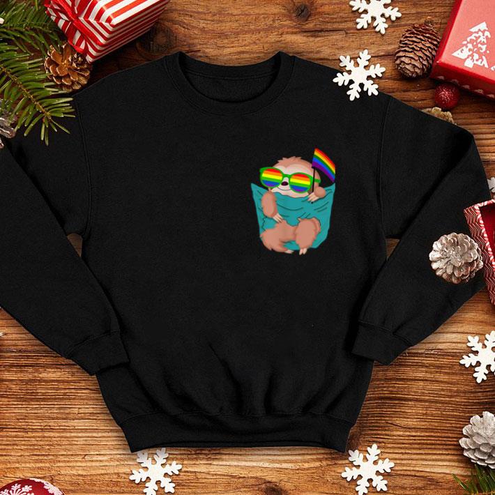 76fc8189 cute pocket sloth lgbt animal rainbow flag gay pride shirt 4 - Cute Pocket Sloth LGBT Animal Rainbow Flag Gay Pride Shirt