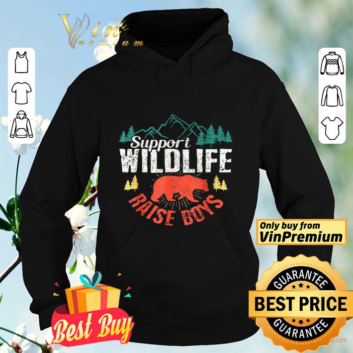 7802d3f7 support wildlife raise boys mom dad wild one funny gift shirt 4 - Support Wildlife Raise Boys Mom Dad Wild One Funny Gift shirt