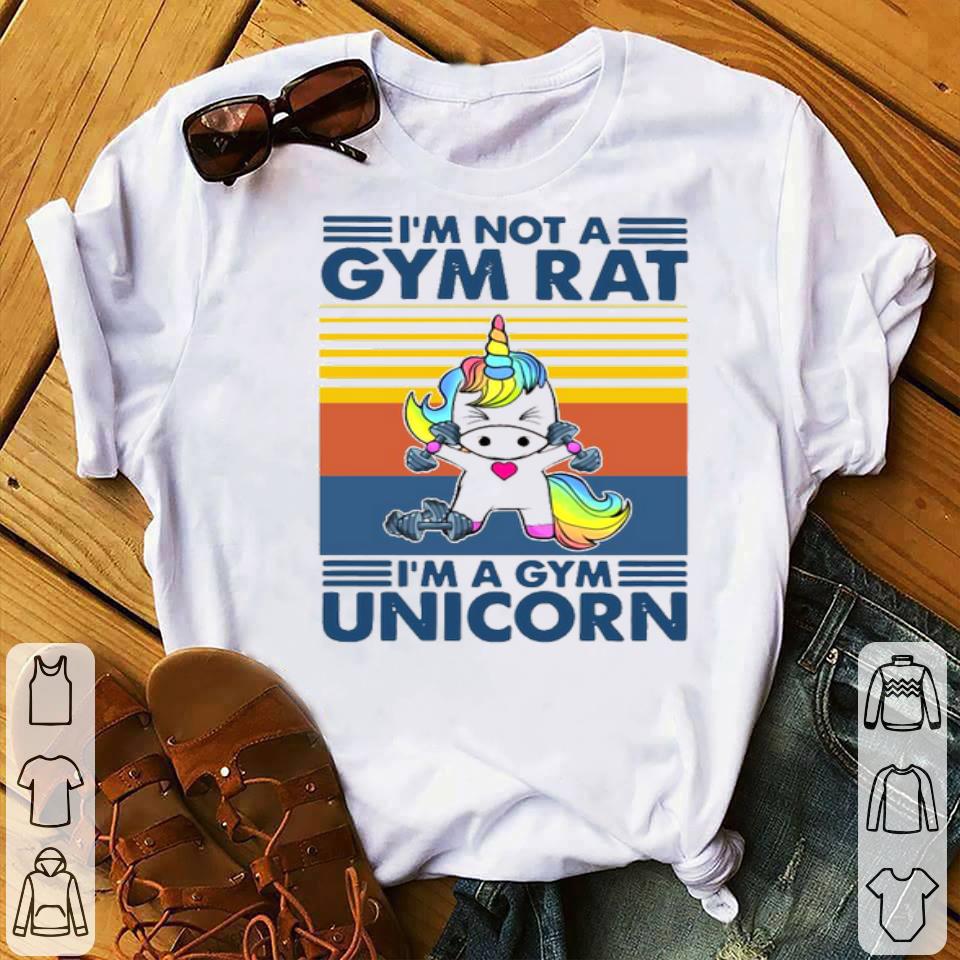 I’m Not A Gym Rat I’m A Gym Unicorn Vintage Shirt