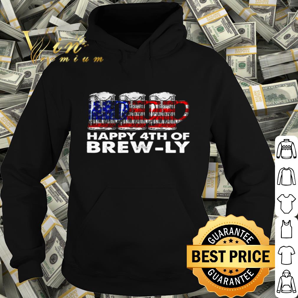 Beer Happy 4th Of Brew-Ly American Flag shirt