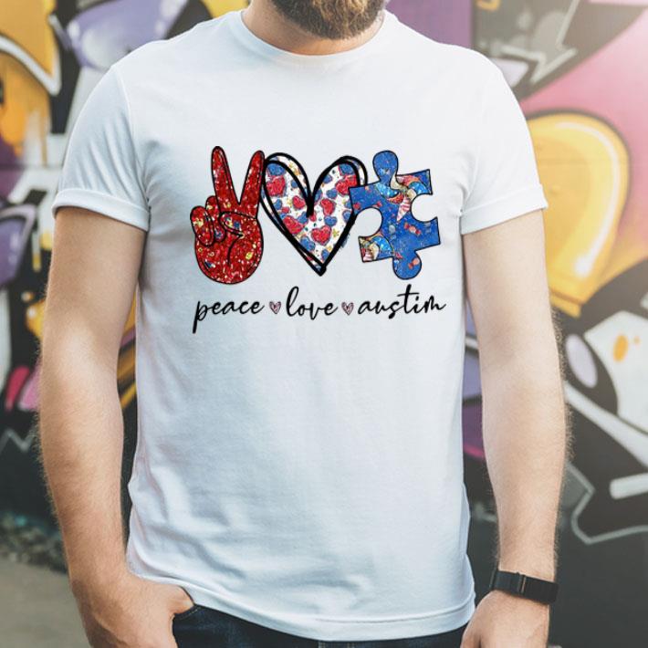 Peace Love Autism shirt 1 Peace Love Autism shirt