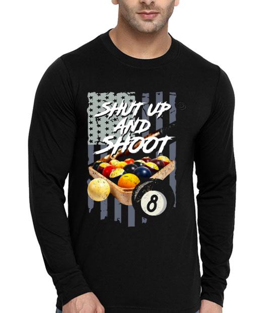 78fdc869 billiard shut up and shoot american flag shirt 4 - Billiard Shut Up And Shoot American Flag Shirt