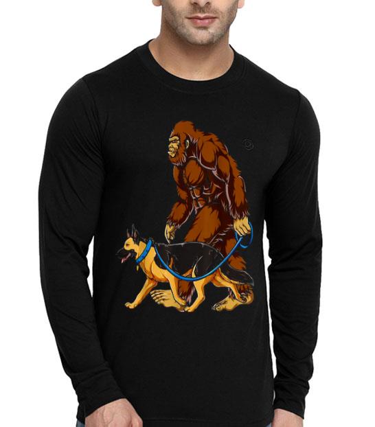 Bigfoot Dog Walk German Shepherd Shirt 10 Bigfoot Dog Walk German Shepherd Shirt