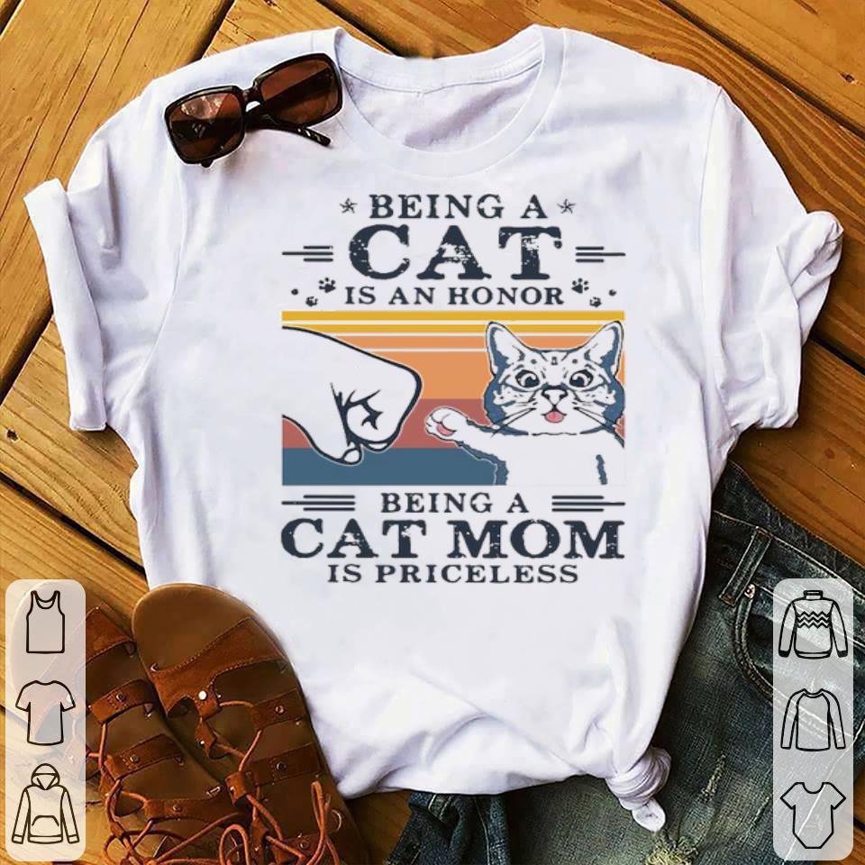 79888c52 being a cat is an honor being a cat mom is priceless vintage shirt 4 - Being A Cat Is An Honor Being A Cat Mom Is Priceless Vintage Shirt
