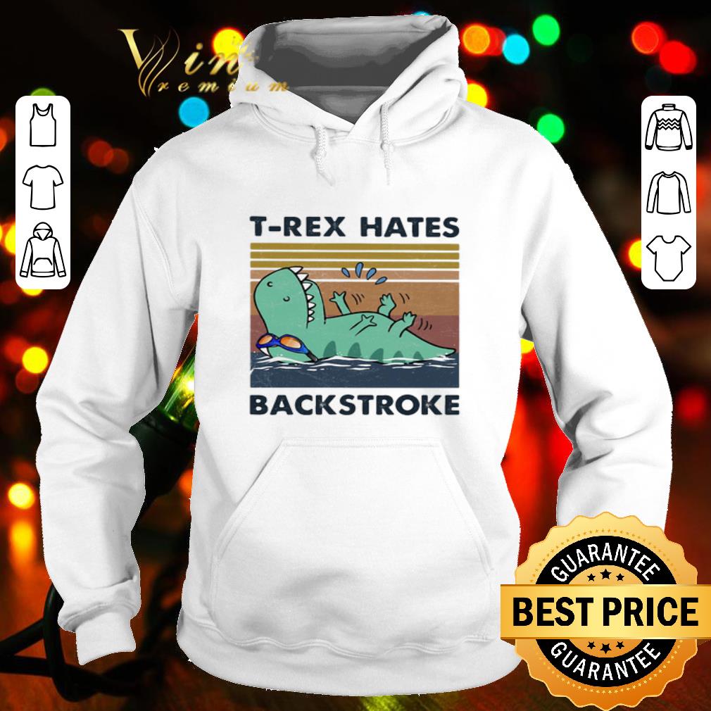Swimming Dinosaur T-rex Hates Backstroke Vintage shirt