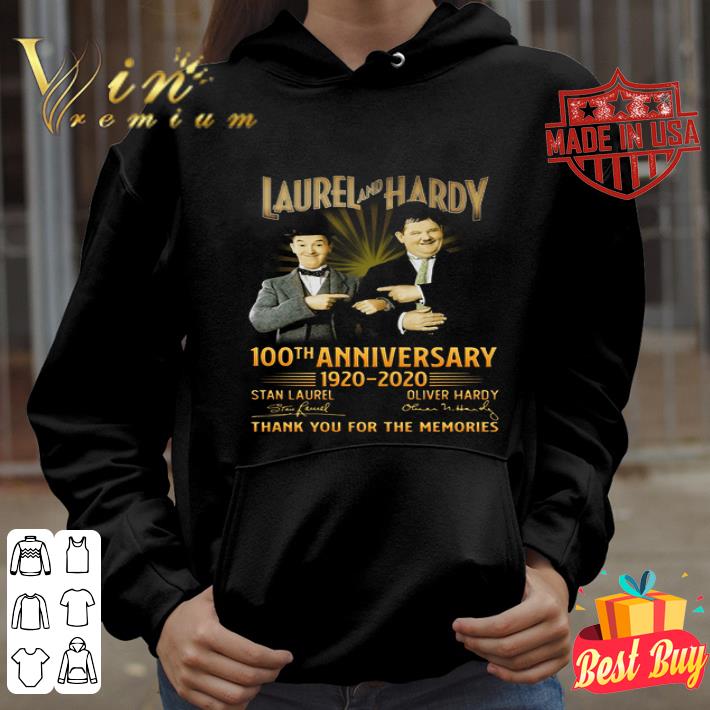 Laurel And Hardy 100th anniversary 1920-2020 signatures shirt 7a35beaa laurel and hardy 100th anniversary 1920 2020 signatures shirt 4 - Laurel And Hardy 100th anniversary 1920-2020 signatures shirt