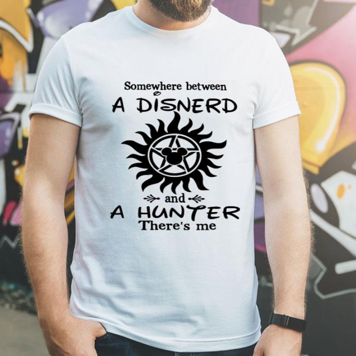 Supernatural Mickey Somewhere Between A Disnerd And A Hunter shirt