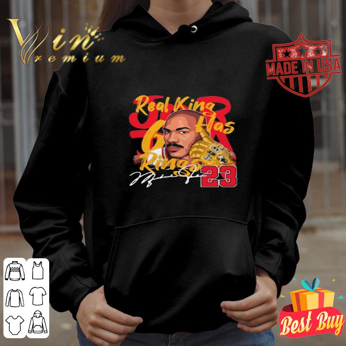 Real king rings michael jordan 23 signature shirt