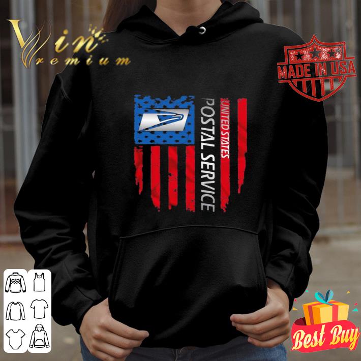 United States Postal Service and American Flag Independence Day shirt