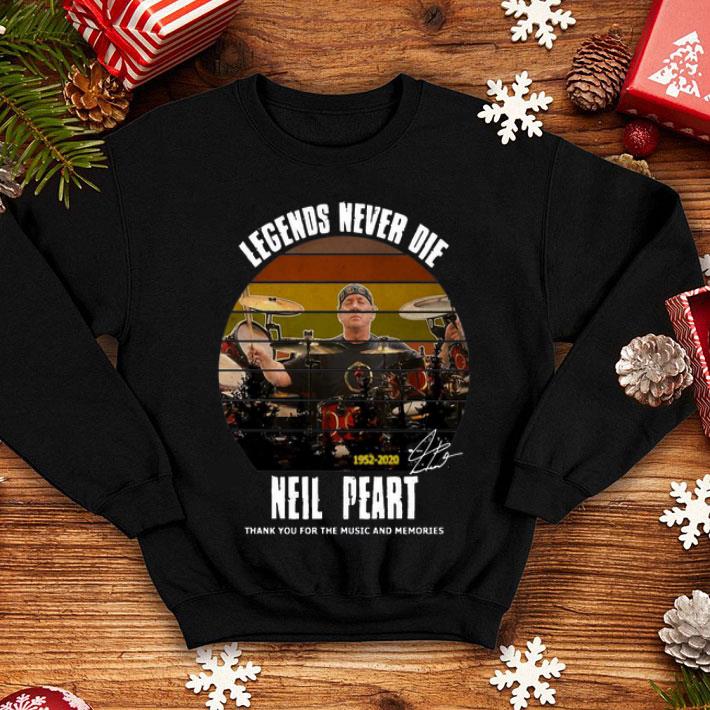 Vintage Legends Never Die Neil Peart Thank You For The Memories shirt