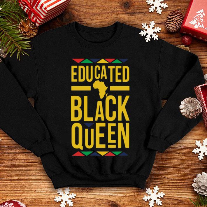 Educated Black Queen Juneteenth shirt