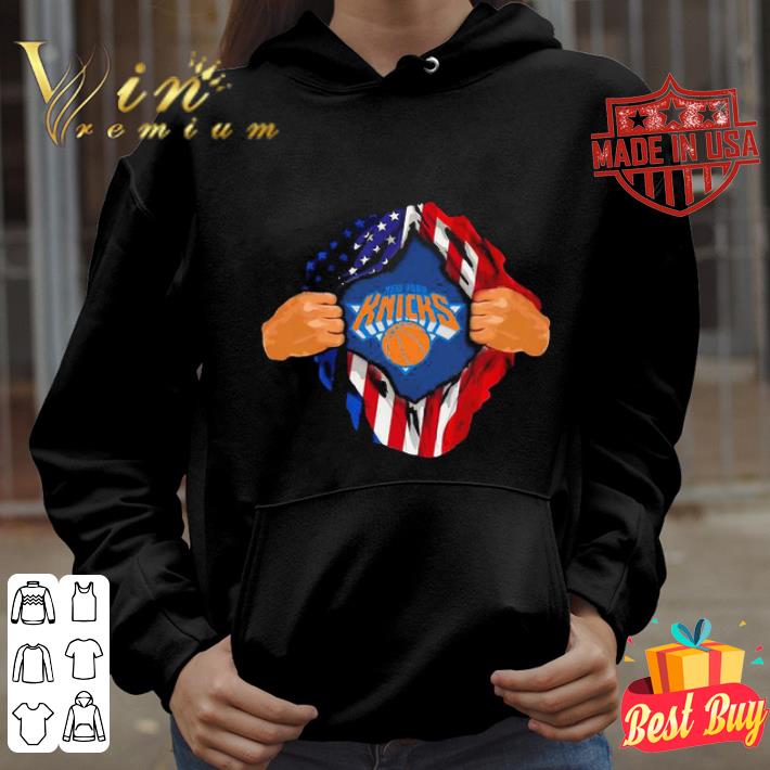 New York Knicks Insides Me American Flag Independence Day shirt