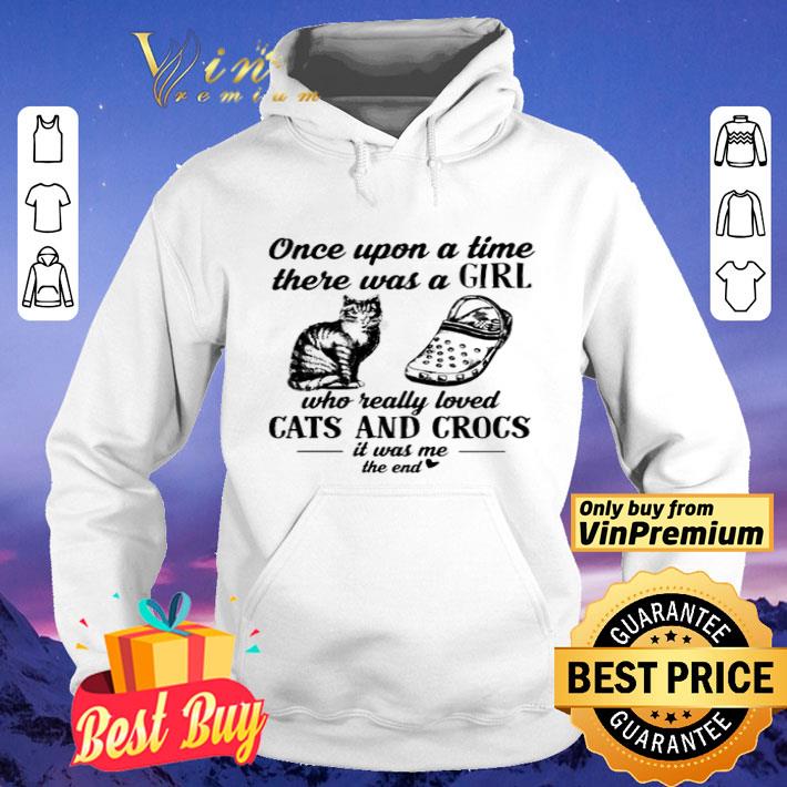 Once upon a title there was a girl who really loved cats and crocs shirt