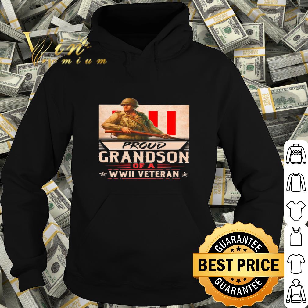 Proud Grandson Of A WWII Veteran 4th Of July Independence Day shirt